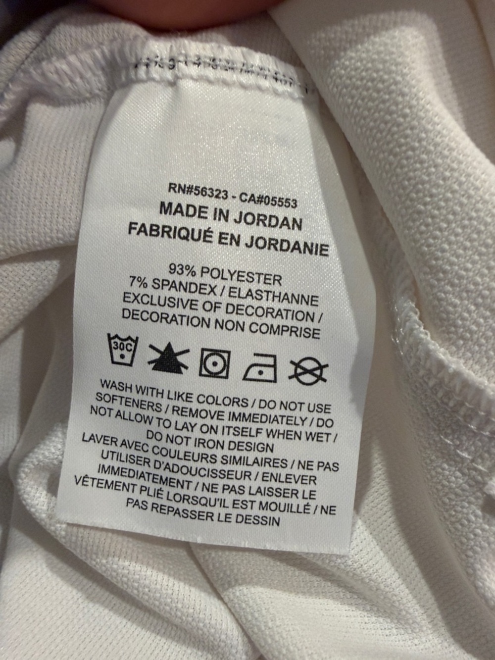 Nike Pro DriFit sleeveless tee, XL, white - Picture 4 of 5